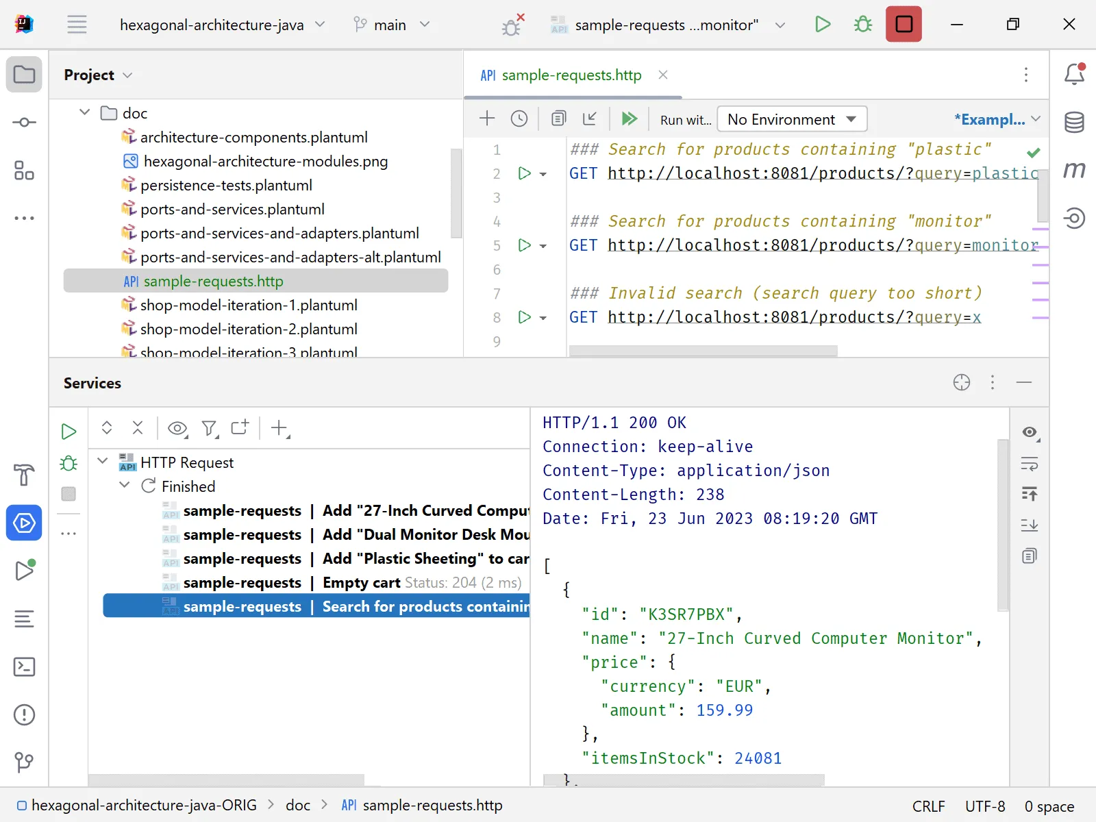 Testing REST controllers in IntelliJ