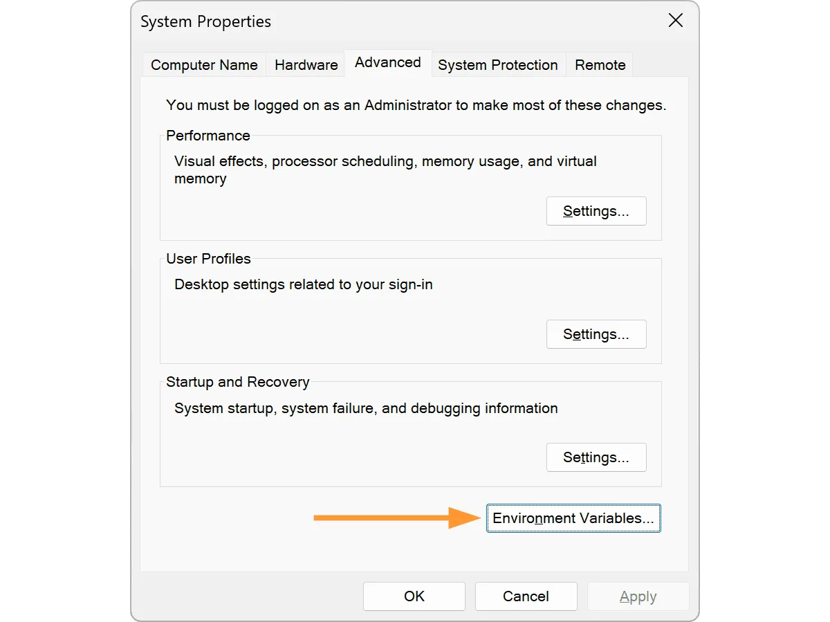 Windows System Properties